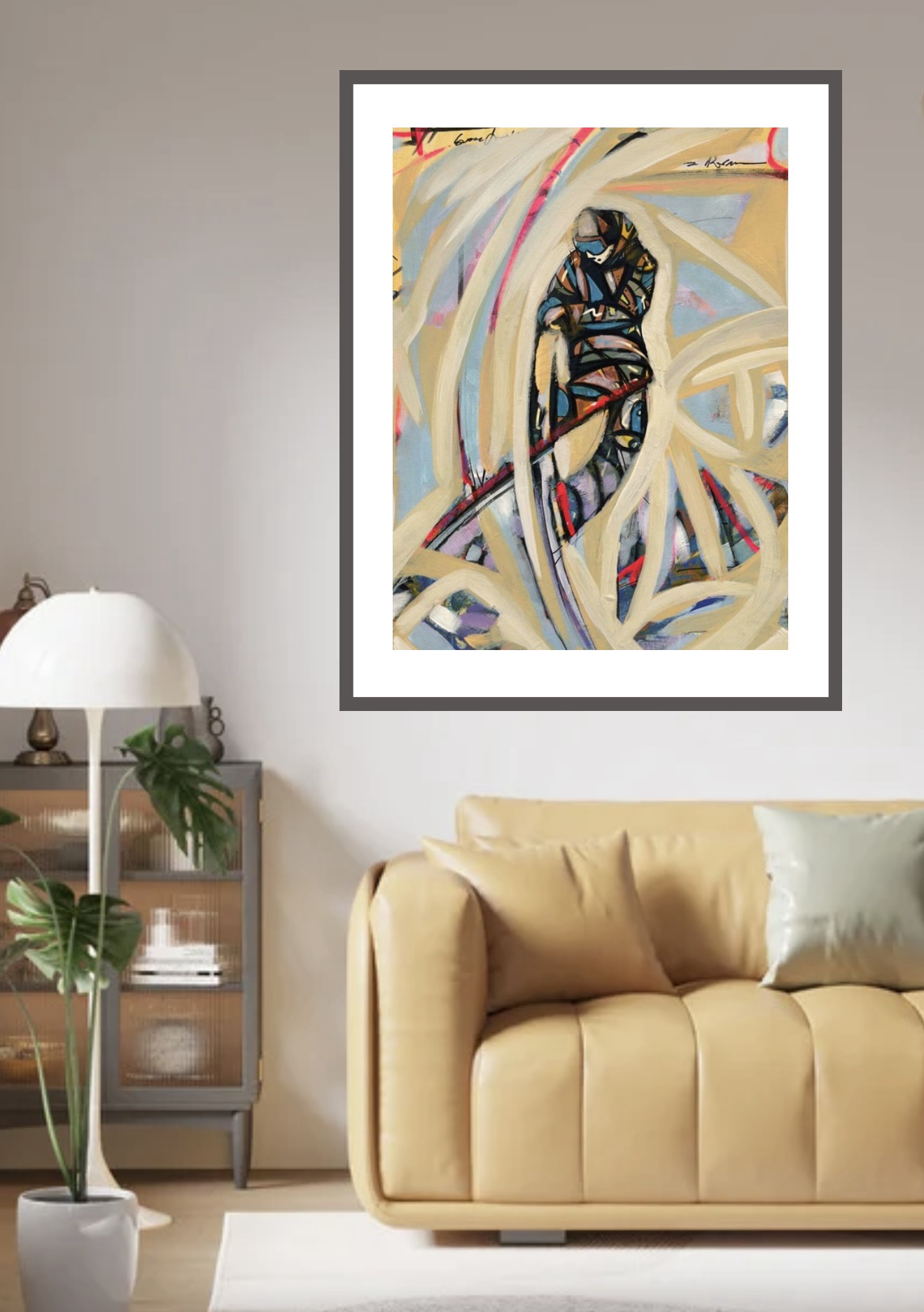 Flec Snowemotion Acryl on canvas by Evin Eva Pešić 80x60